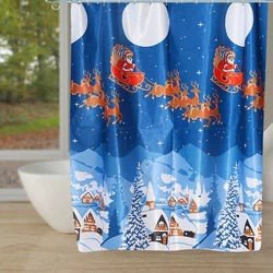 santa shower curtain