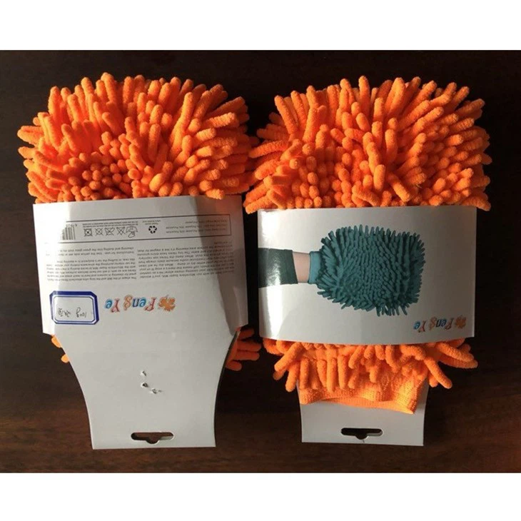 Chenille Double Side Cleaning Gloves Powerful Cleaning Capacity