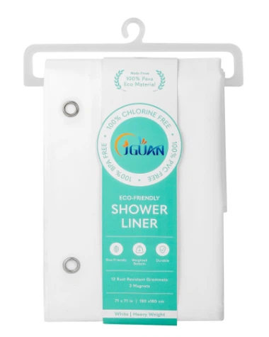 Hot Selger Egendefinert størrelse PEVA dusjforheng Baderomsprodukt Egendefinerte dusjforheng