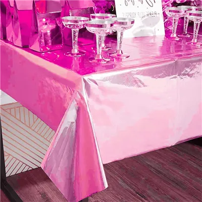 PE Disposible laser duks bryllupsdekor