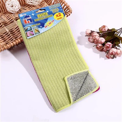 Creative Microfiber & Wire Cleaning Cloth Multi-Usage Dish Cloth
